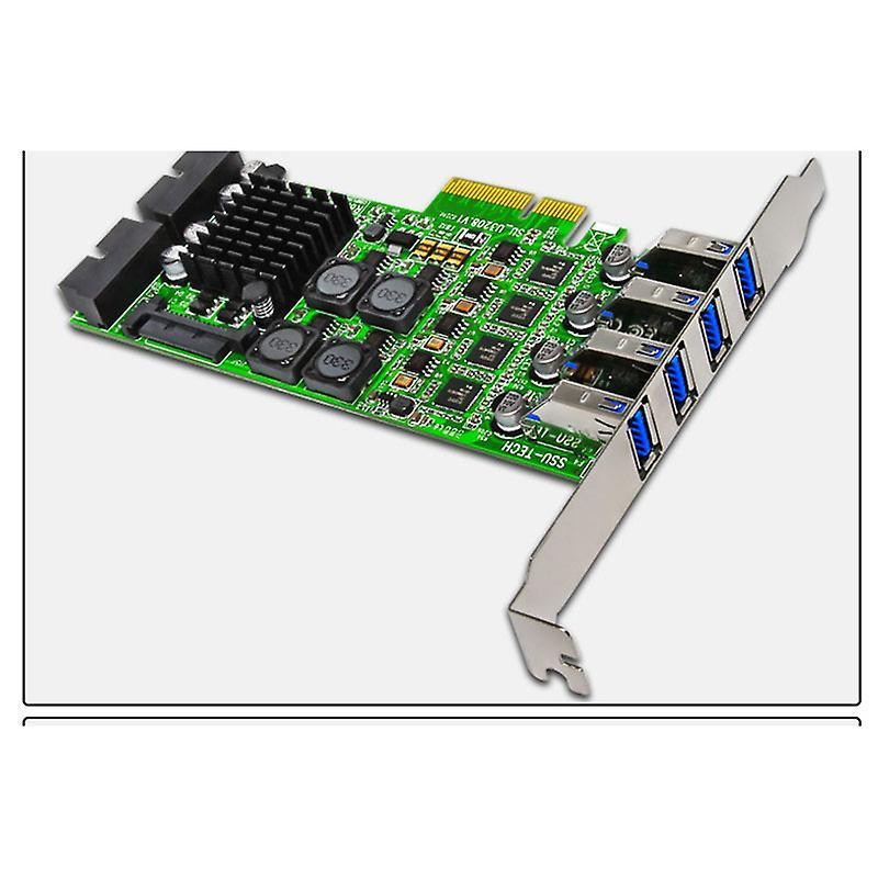 Pci Express Pci-e to Usb 3.0 Expansion Card Raiser 8 Ports Controller
