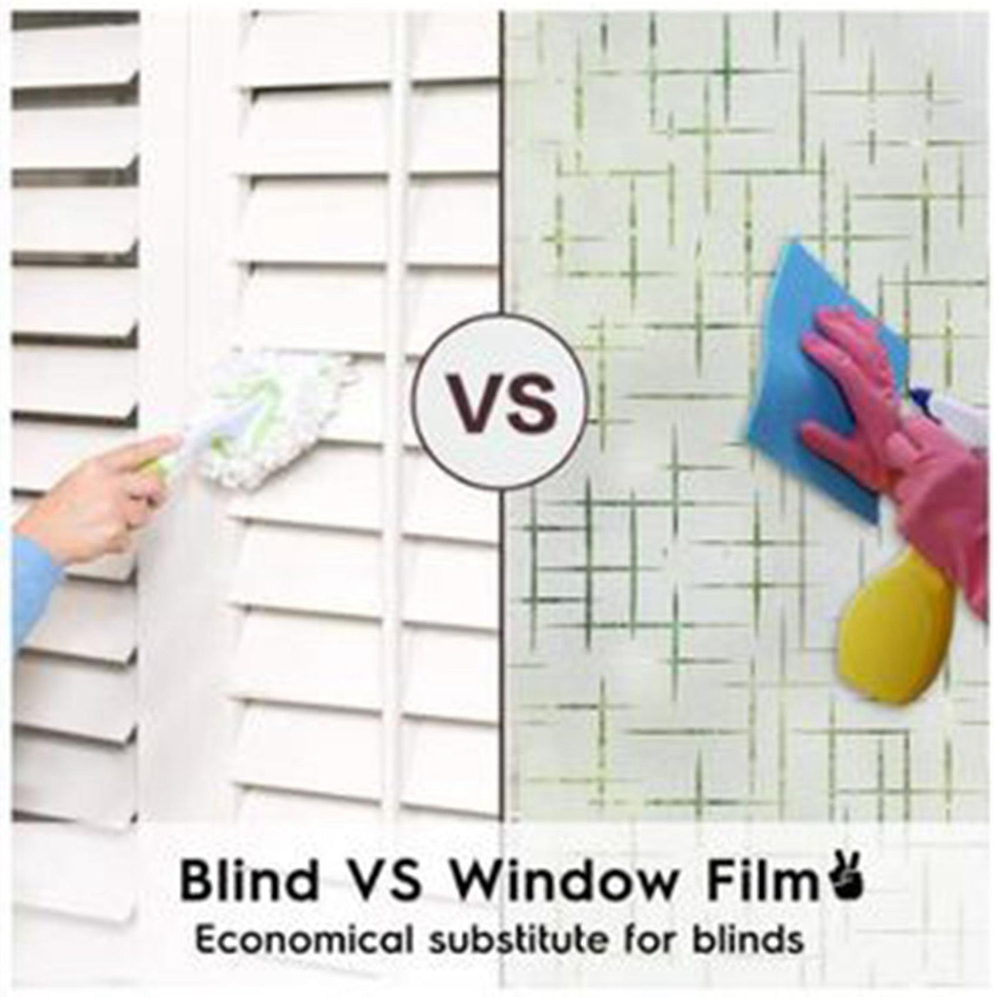 3d Cross Pattern Frosted Non-adhesive Static Sticker Privacy Film