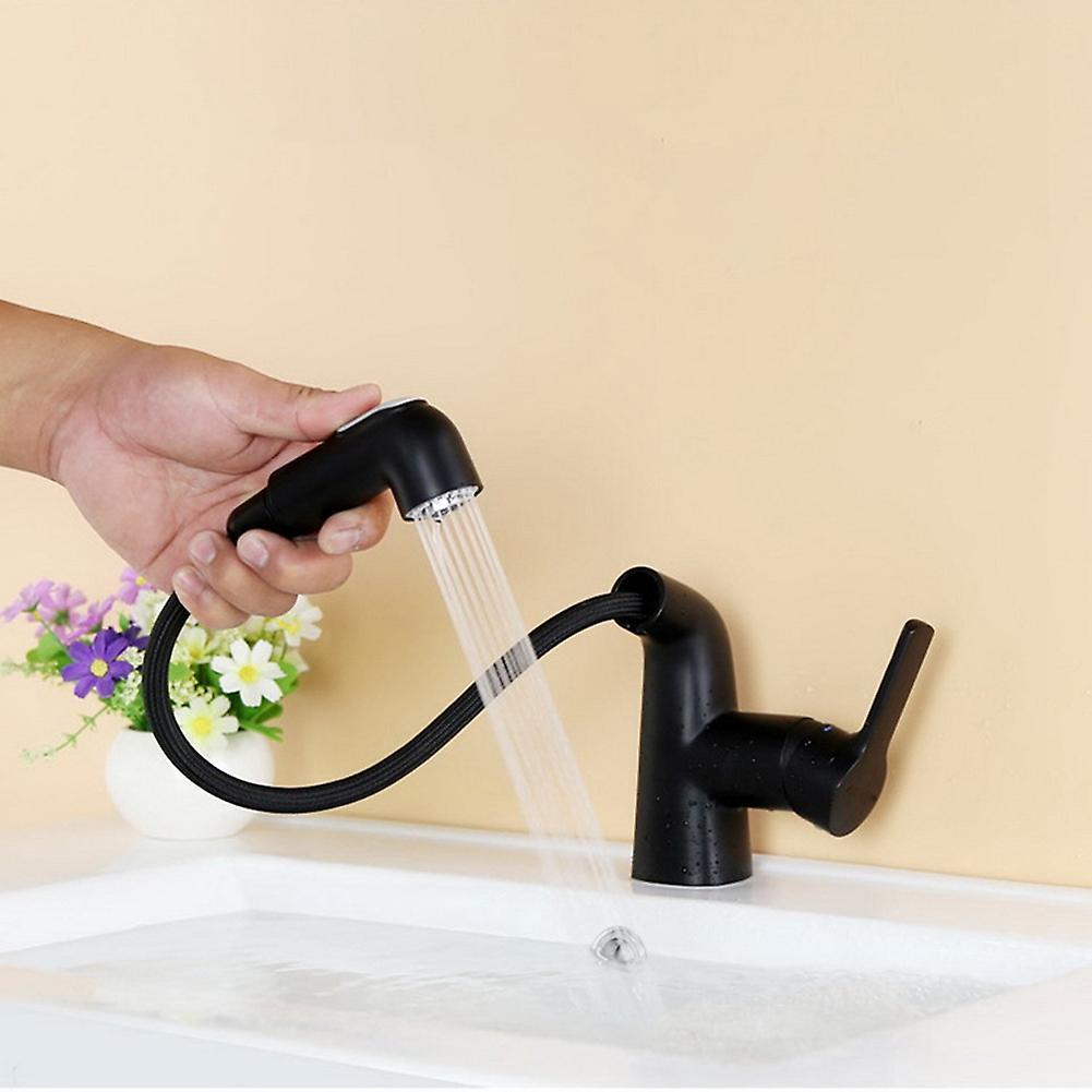 Basin Faucet 2 Modes Pull Down Spray Head for Bathroom Sink Bar