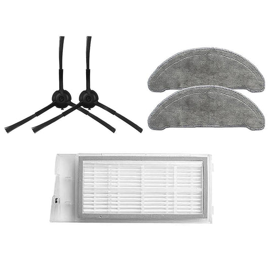Mops Cloths Rag Side Brush & Hepa Filter for Roidmi Eve Plus Robot