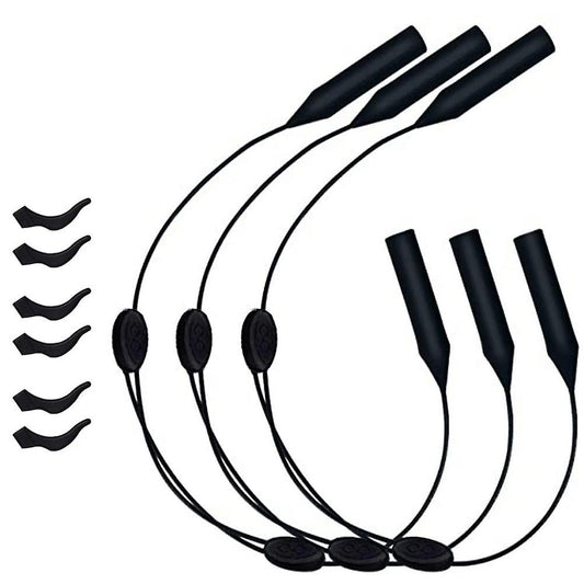 Glasses Strap Adjustable Eyewear Retainer 3pcs Universal Fit Sports