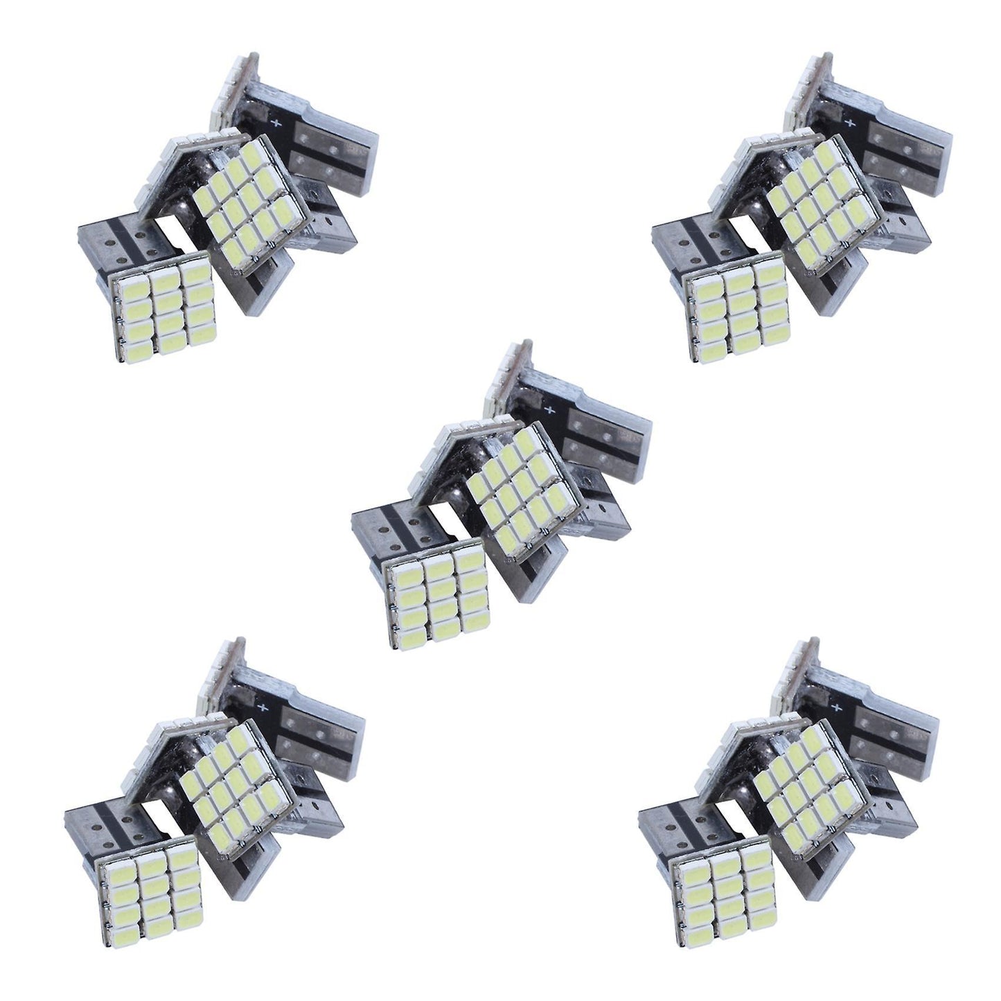 T10 W5w Canbus Blanco 1206 12-smd Led Coche Lampara 12v 4 Piezas