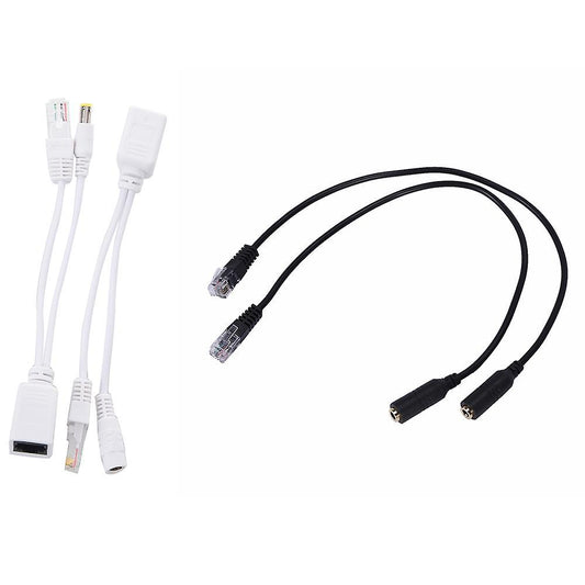 2pcs 3.5mm Plug Jack to Rj9 Phone Headset Earphone Adapter Cable