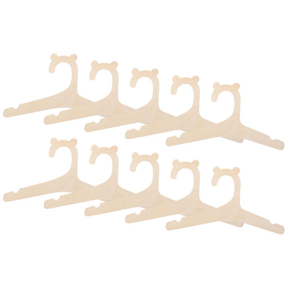 10 Pcs Wooden Hanger for Baby Clothes Natural Wood Hanger for Kids