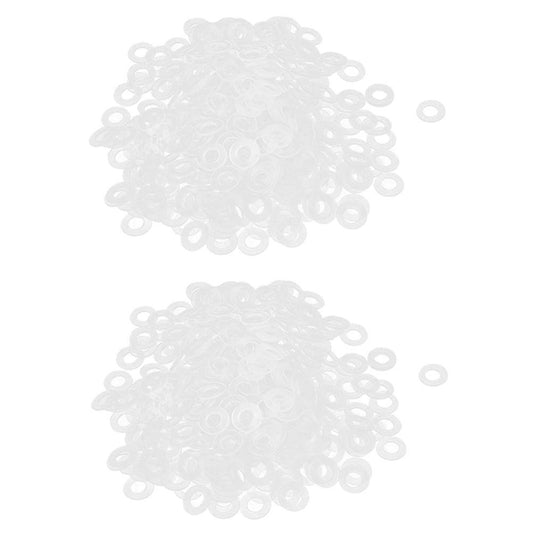 200 Stk M3x6mmx0,5mm Plastik Rund Dichtung Ring Klar