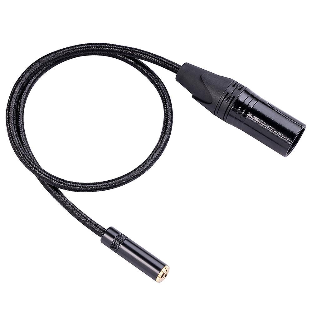 Xlr 3 Pin Male Plug to 3.5mm Trs 1/8 Inch Adapter, 1 Feet/ 0.3m