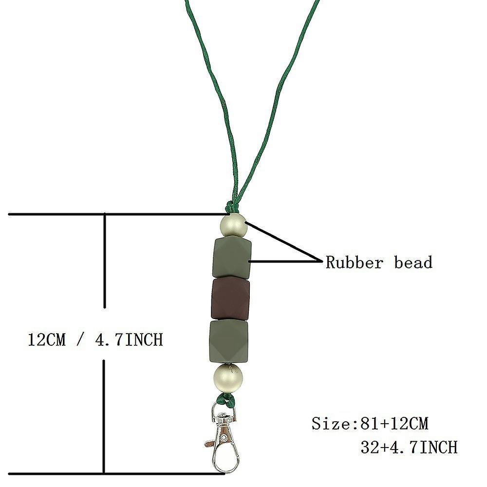 2pcs Badge Lanyards Separated Id Key Lanyard Teacher Lanyard