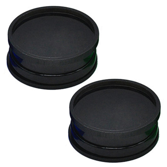2x 63mm 2 Layer Plastic Tobacco Grinder Herb Grinder