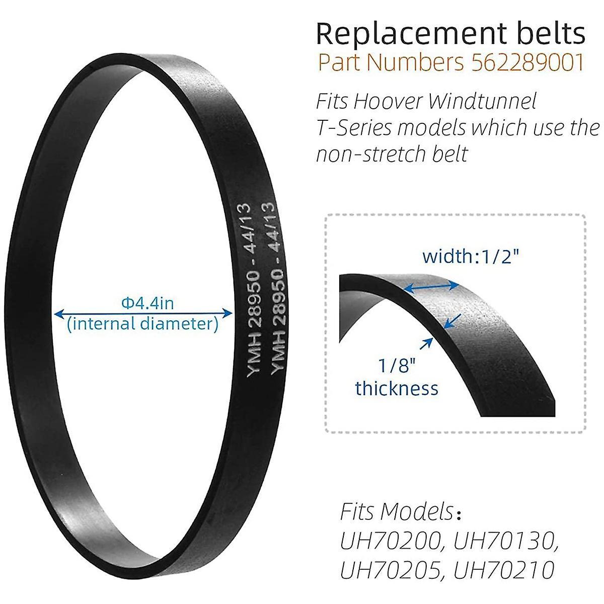 4pack 562289001 Transmission Belts for Hoover Uh70200,uh70130,uh70205