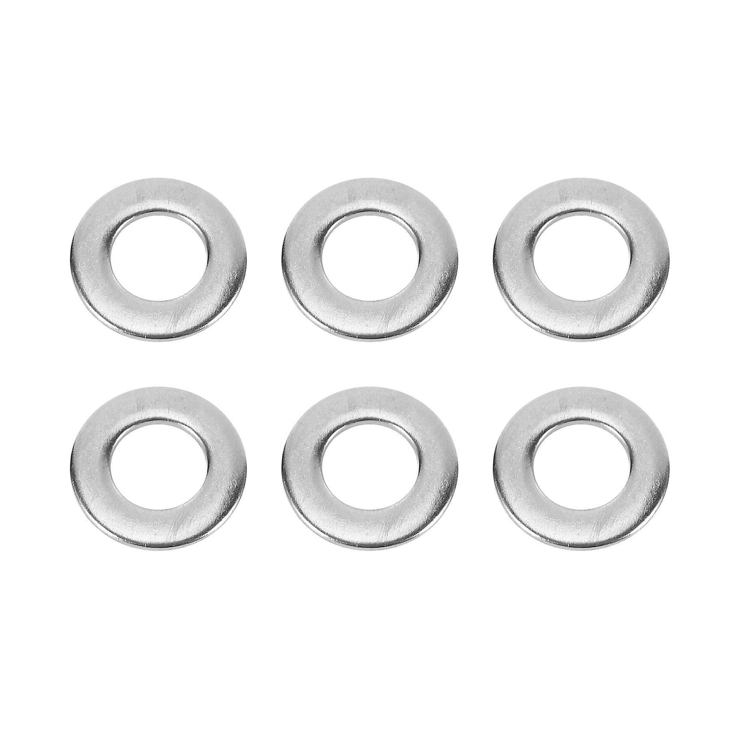 20pcs M8 304 Stainless Steel Flat Plain Washer Spacer Silver Tone