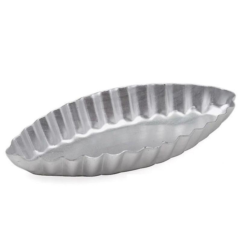 Long Fluted Edge Little Boat Shape Egg Tart Moulds Cupcake Liners