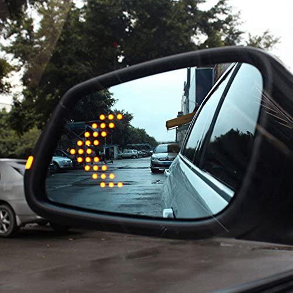 2pcs 14 Smd Led Rear View Mirror Indicator Turn Signal, Yellow Light