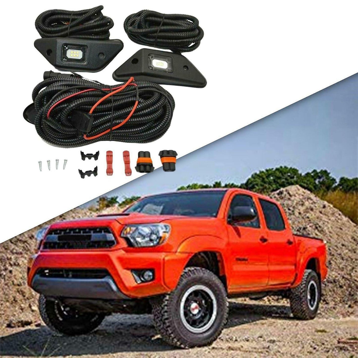 Car Led Cargo Bed Lighting Kit Wiring Harness Kit for Toyota Tacoma