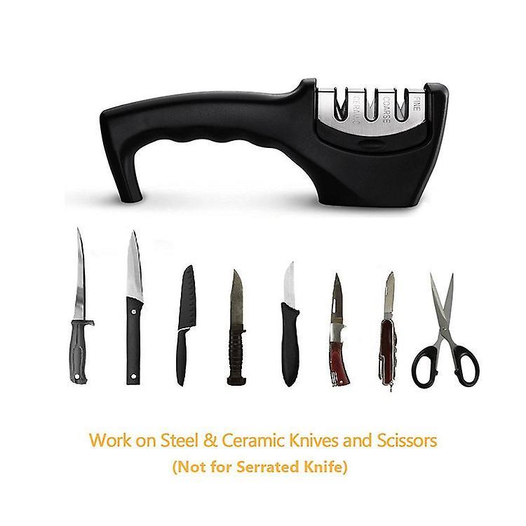 Knife Sharpener Stainless Steel Kitchen Tool Sharpening Stone Grinder