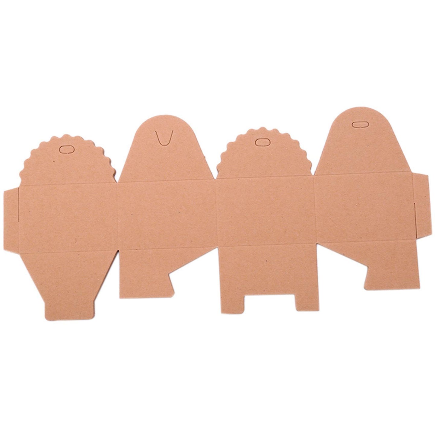 10pcs Retro Kraft Paper Box, Small Single Cake Box Packaging Brown