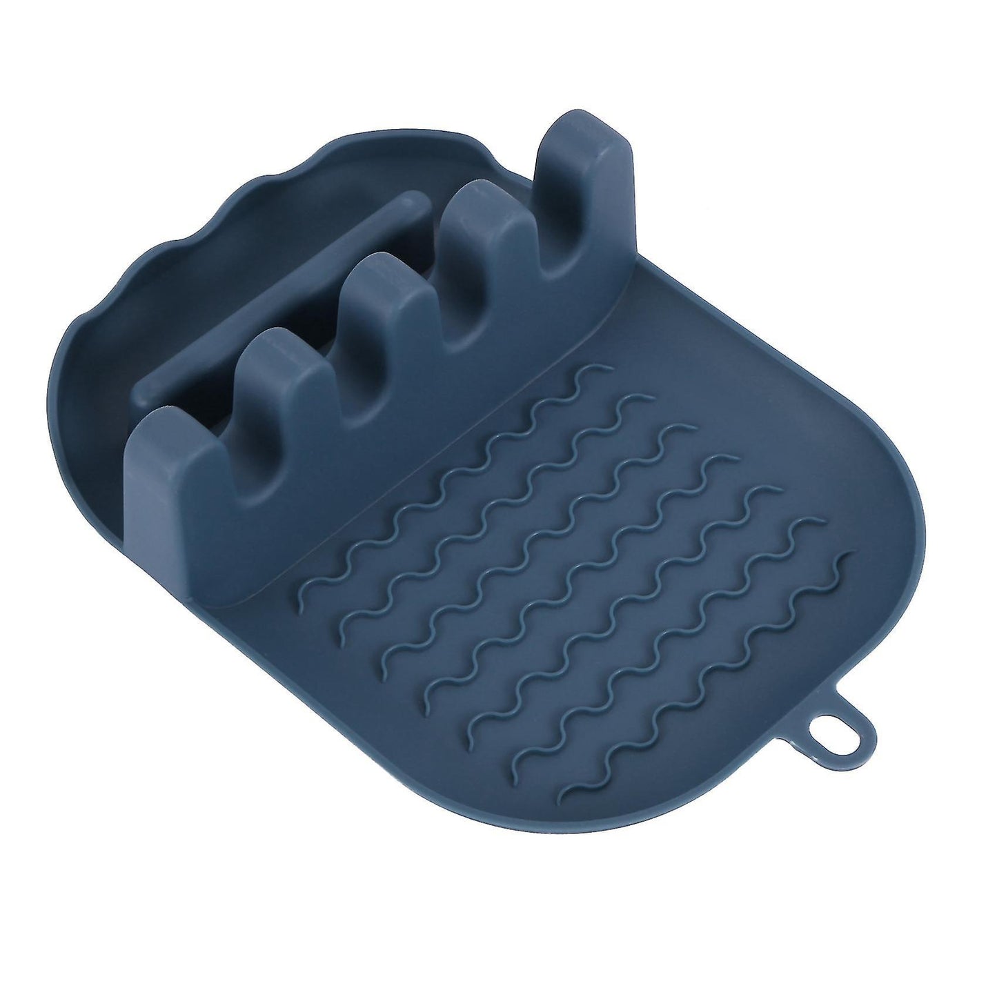 2x Utensil Rest With, Spoon Rest Lid Holder, Spoon Rack Navy Blue