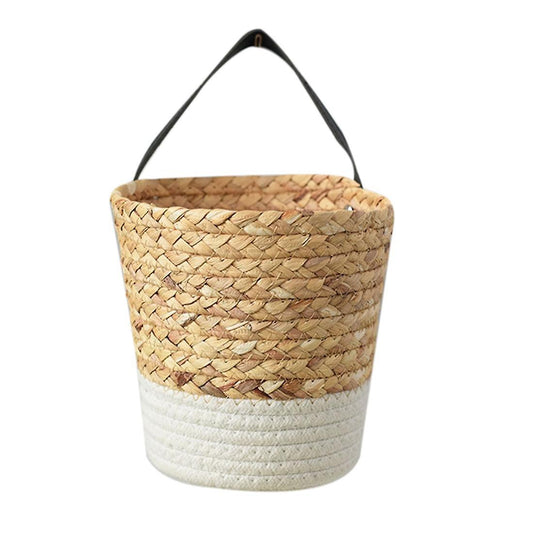 Woven Hanging Basket Baskets for Planters Wall Decor Wall-mounted S