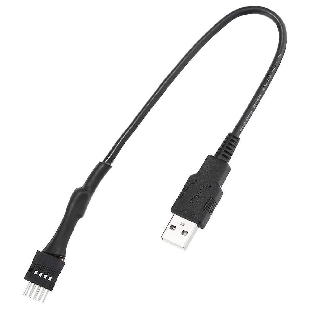 2pcs 20cm 9 Pin Male to External Usb A Male Pc Mainboard Cable