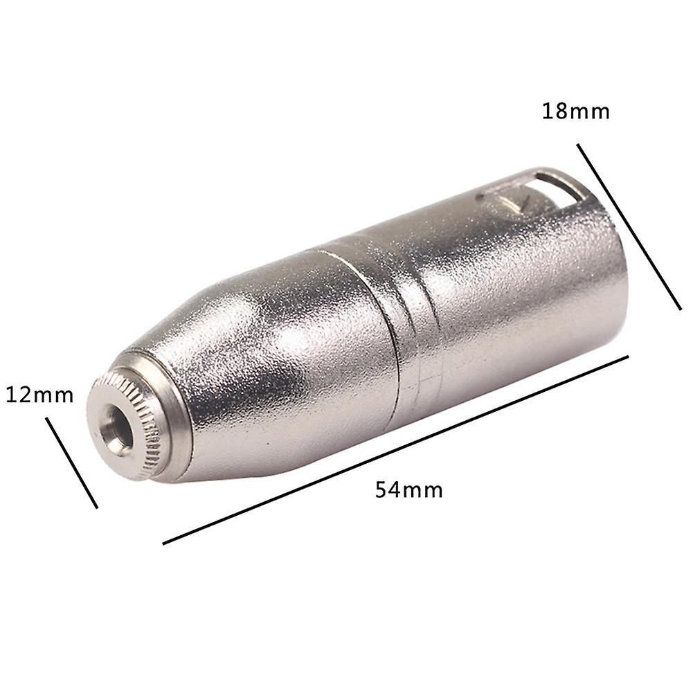 3.5mm Female to Big Three-core Balanced Xlr Male Audio Adapter