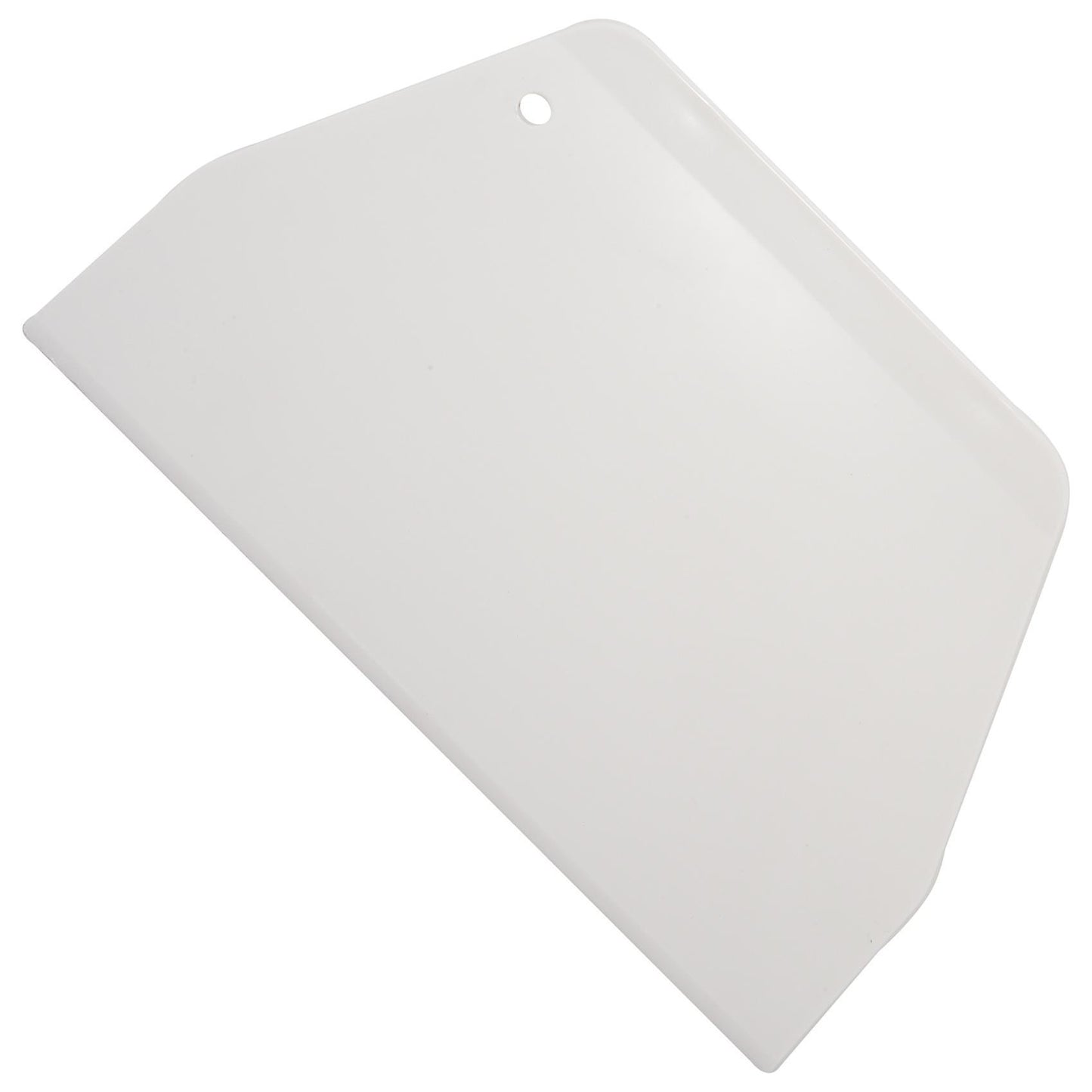 19 Cm X 12.5cm Flat White Plastic Cake Decorator Dough Pastry Scraper Tool