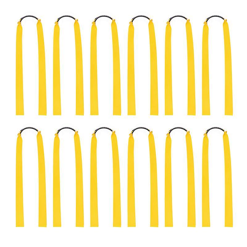 12pcs Rubber Bands for Catapult Widened Flat Catapult Bands Elastics