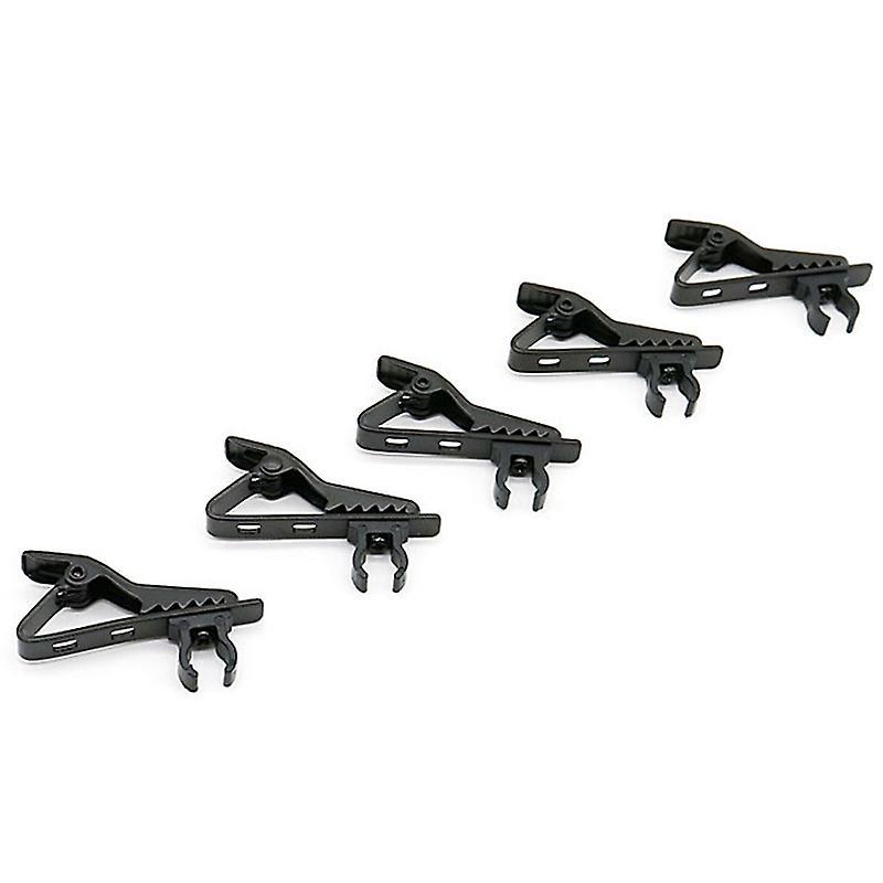 5pcs Microphone Iron Clip Tie C-type Mic Lapel Microphone Accessories