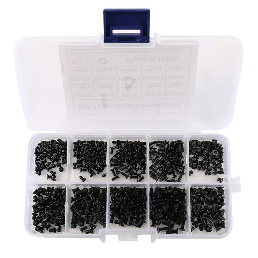 500pcs M2 M2.5 M3 Km Flat Head Phillips Screws Laptop Notebook Set