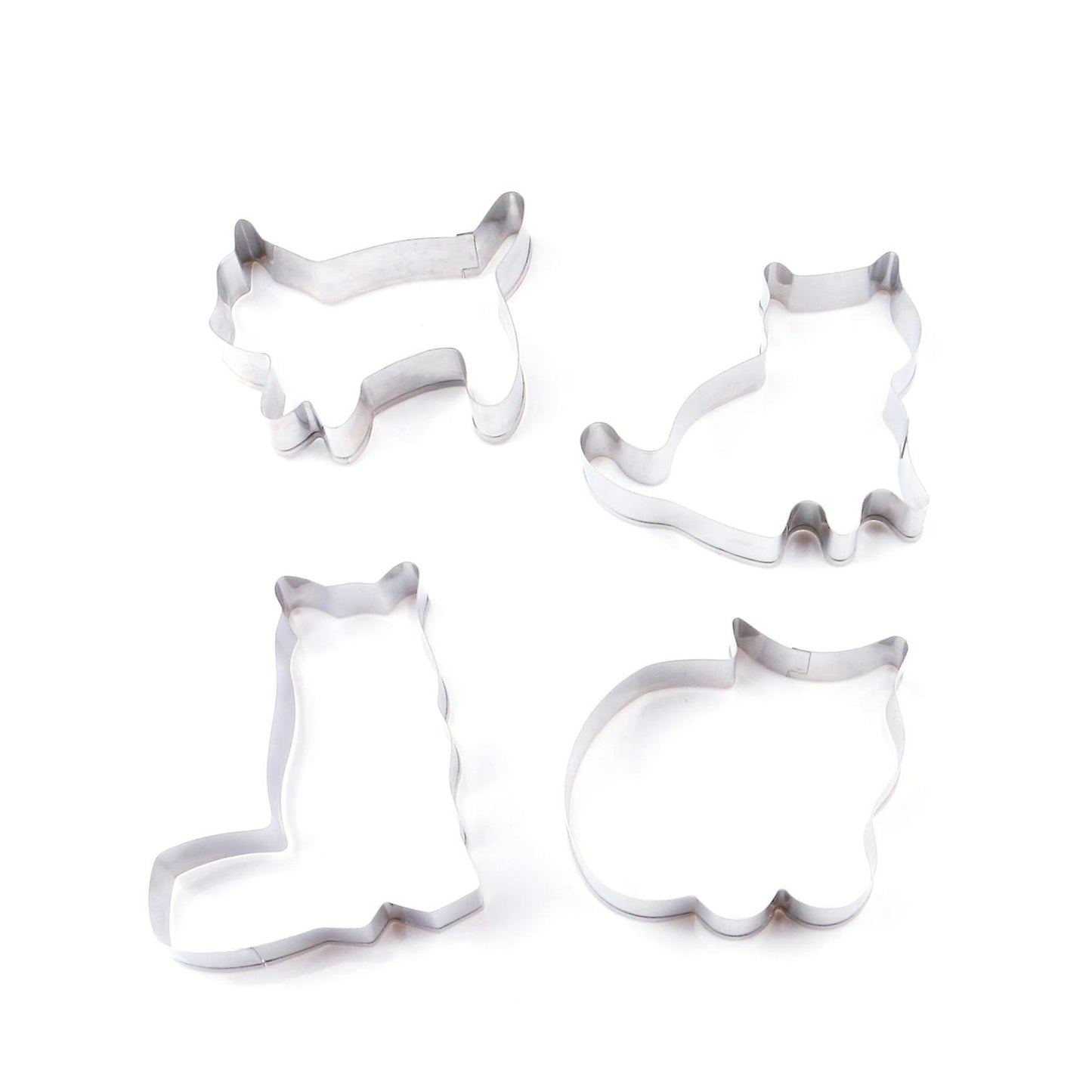 4pcs Stainless Steel Biscuit Cutting Die Cartoon Animal Biscuit Mold