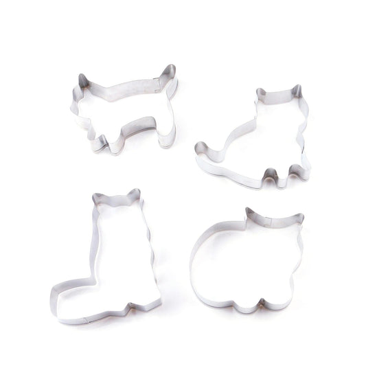 4pcs Stainless Steel Biscuit Cutting Die Cartoon Animal Biscuit Mold