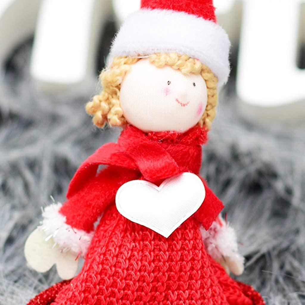 Christmas Tree Decorations Cute Heart Angel Doll Hanging Pendant