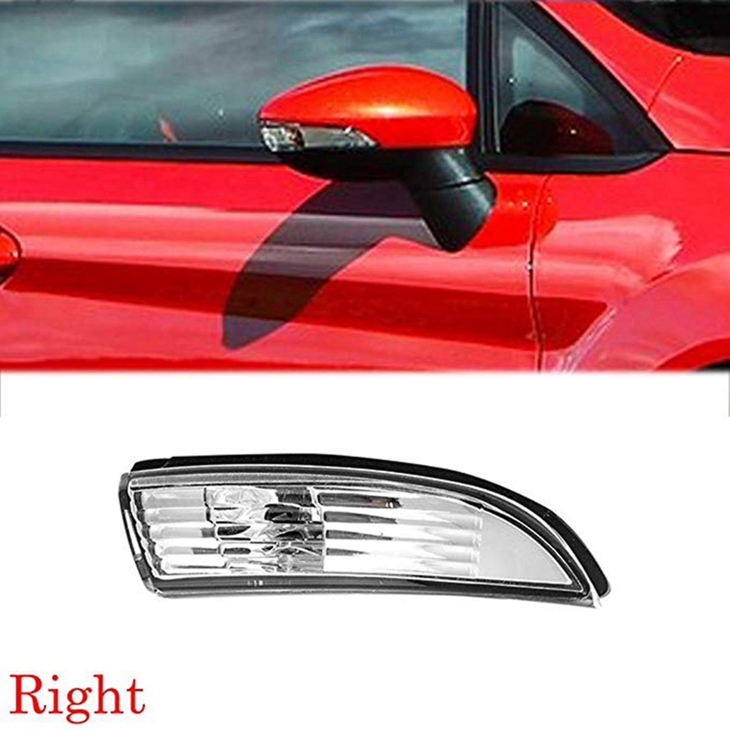 4x Right Car Turn Signal Lights Cover for Ford Fiesta Mk8 2008-2016