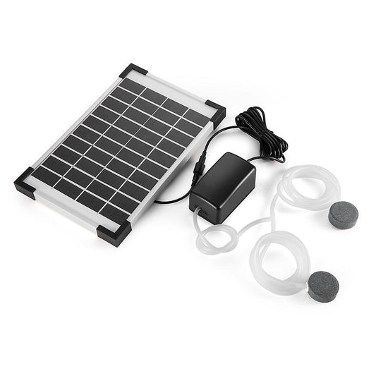 10v / 5w Solar Air Pump Has Built-in 2400mah Battery