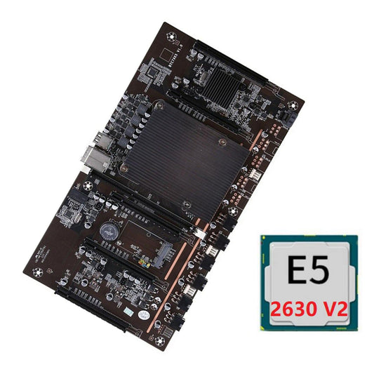 H61 X79 Btc Mining Motherboard with E5 2630 V2 Cpu 5x Pci-e 8x Lga