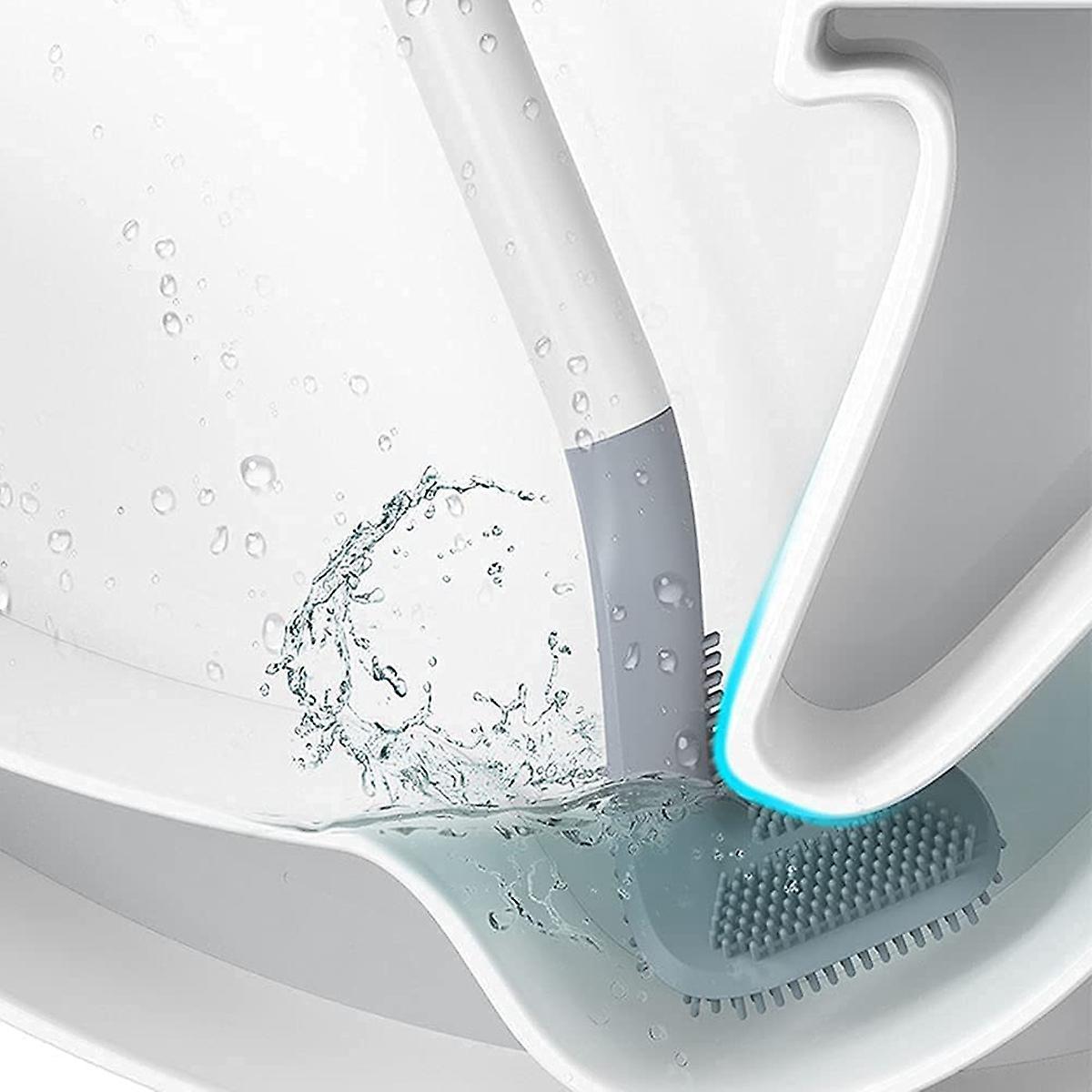Long-handled Toilet Brush, Golf Brush Head Toilet Brush Blue
