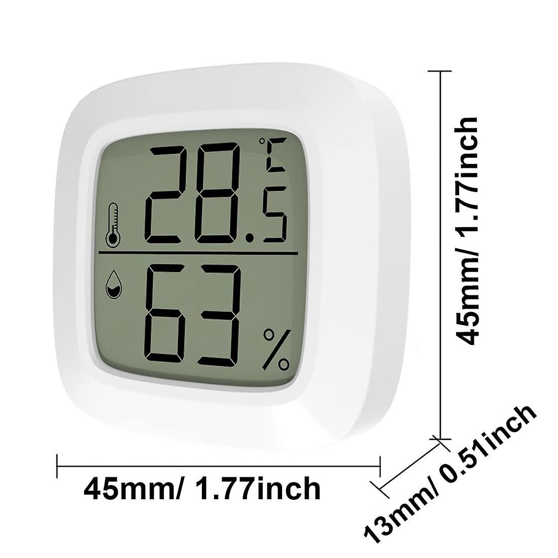 2 Pcs Mini Indoor Digital Hygrometer with Lcd for Home,office, ()