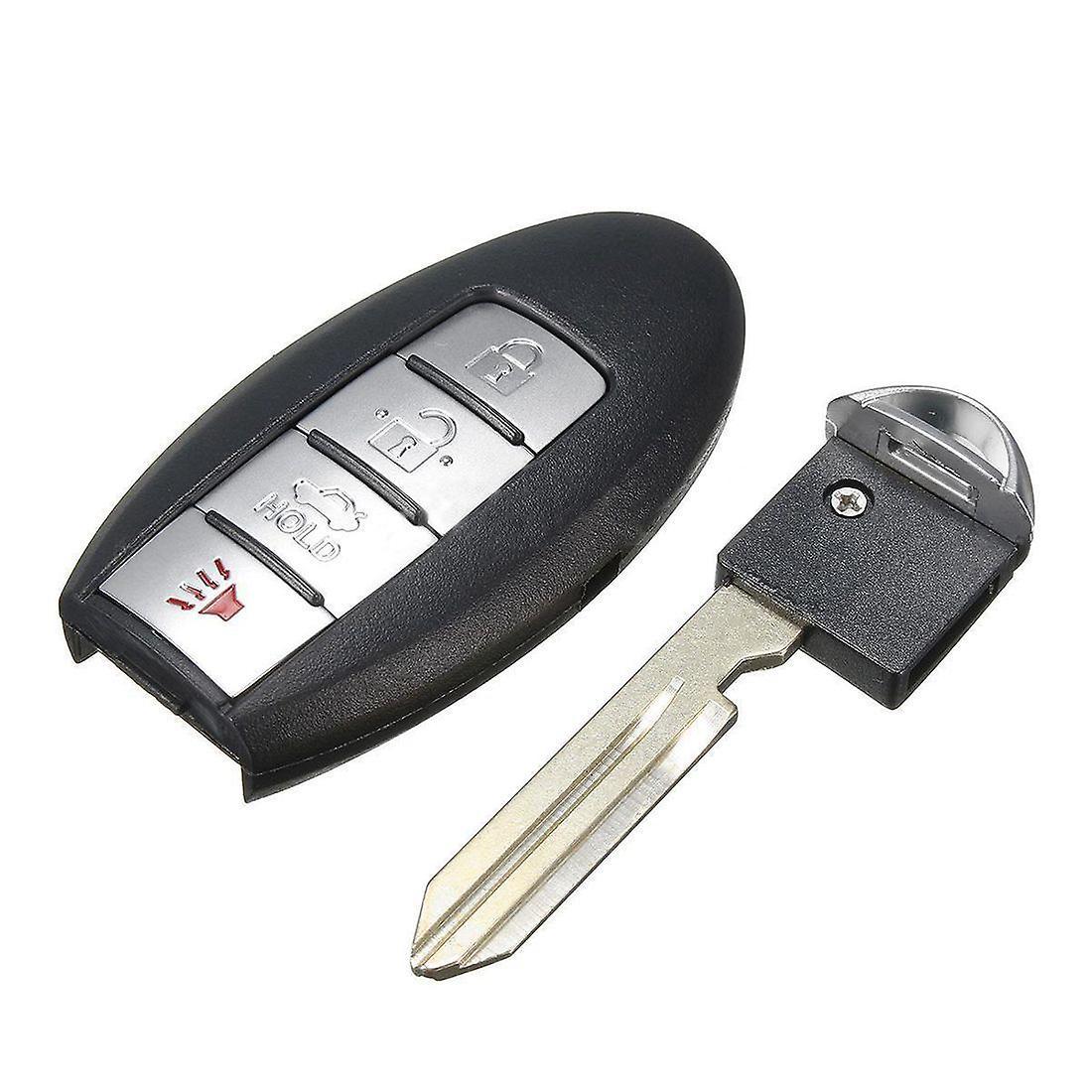 4 Buttons Remote Key Fob Case Shell Uncut Blade for Nissan