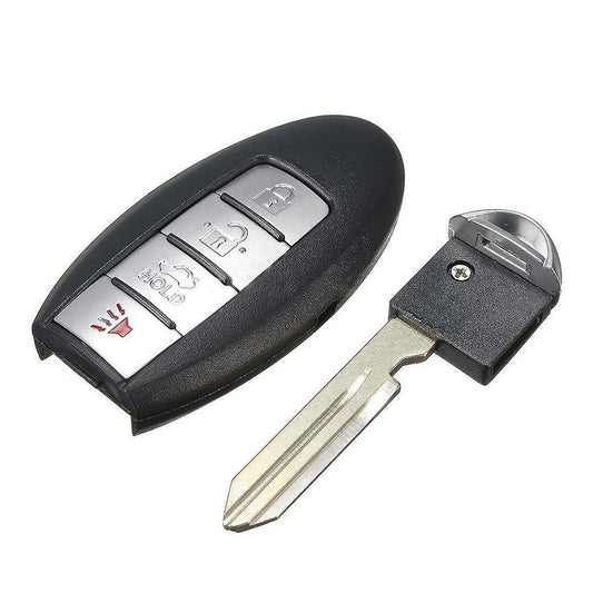 4 Buttons Remote Key Fob Case Shell Uncut Blade for Nissan
