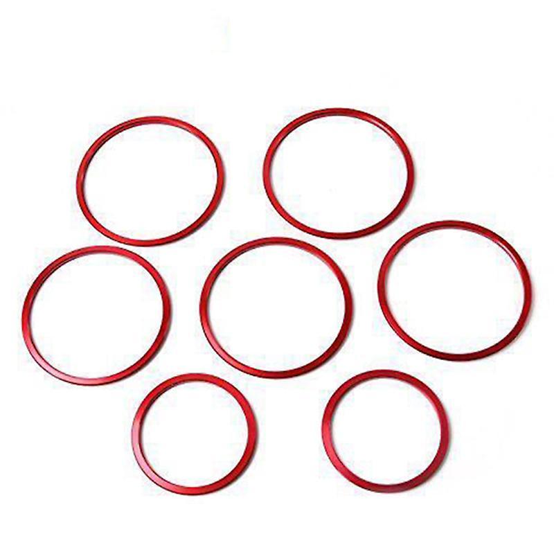7pc Car Stickers for Mercedes Benz C Class W205 Glc 180 200 260red