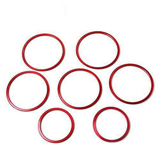 7pc Car Stickers for Mercedes Benz C Class W205 Glc 180 200 260red