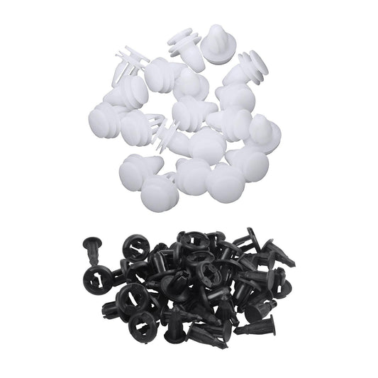 20 Pcs Car White Rivet Door Trim Clips Fastener