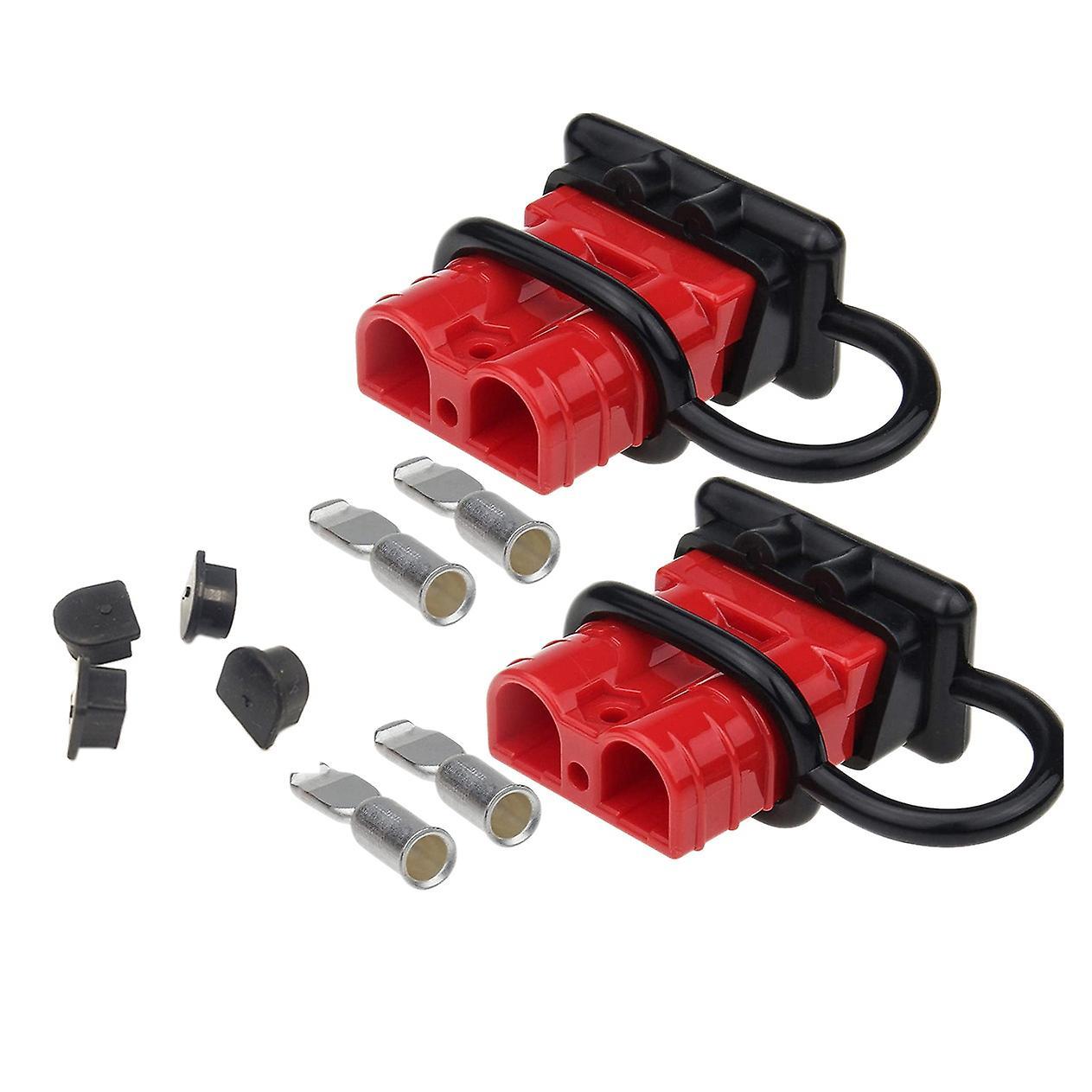 2pcs 6-10 Gauge Battery Quick Connector/disconnect 50a 12-36v Battery