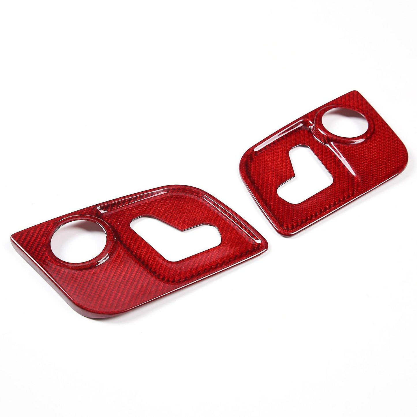 Real Carbon Fiber Car Seat Adjustment Trim Cover