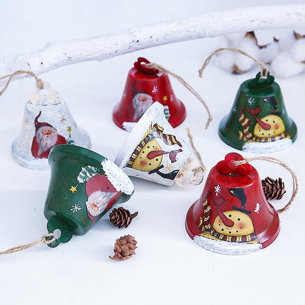 Retro Made Of Bells Pendant Iron Bell Doorknob Decor Christmas Tree B