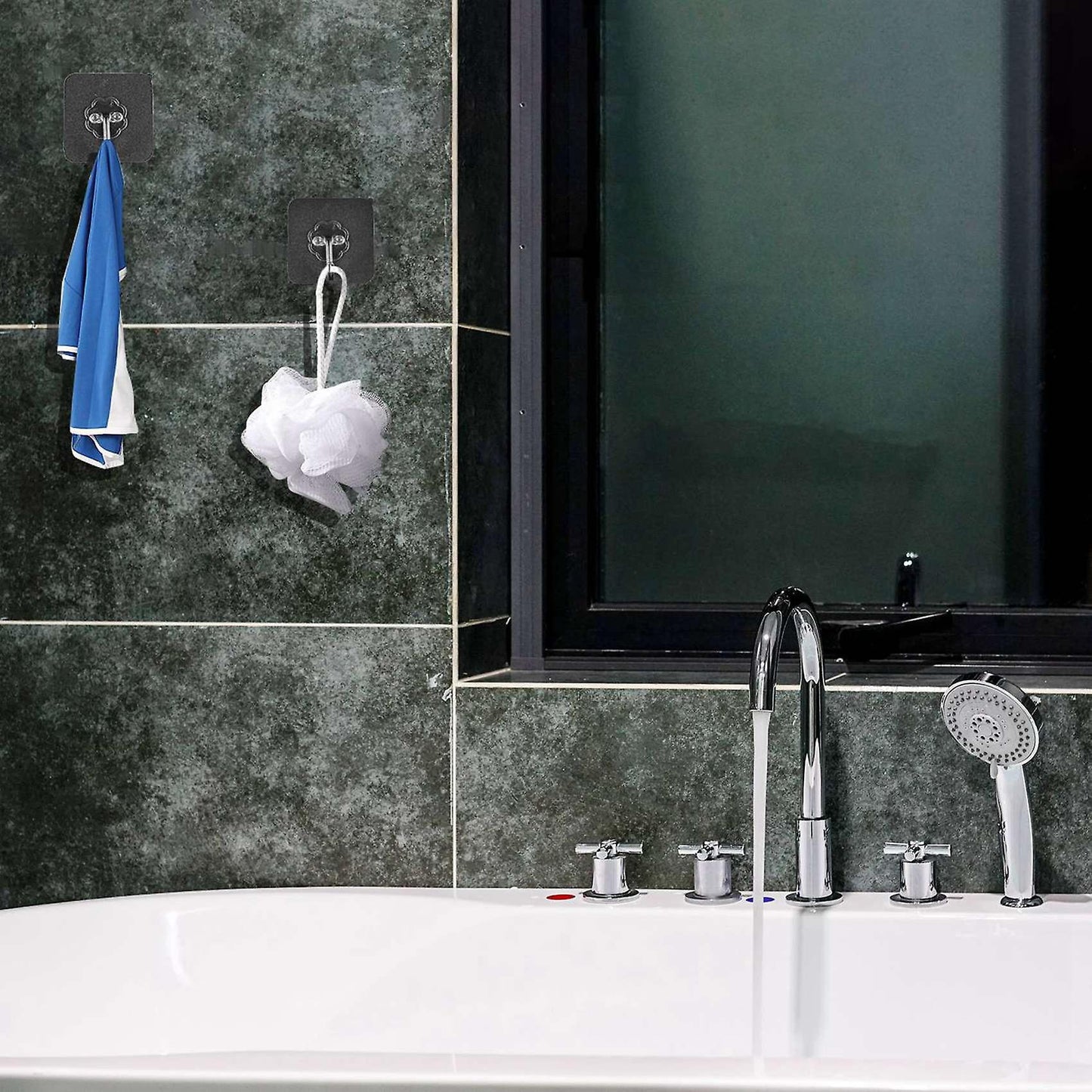 10 Packs Reusable Adhesive Hooks,transparent Heavy Duty Wall Hooks