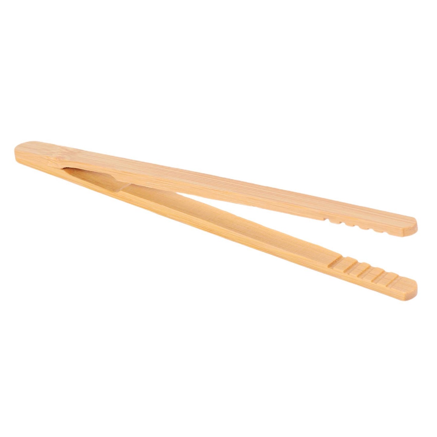10 Pieces Bamboo Toast Tongs, Bamboo Tongs 7 Inches Toaster Tongs
