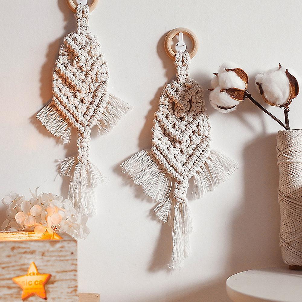 2pcs Tapestry Nordic Style Handmade Wall Hanging Toys Kids Room Decor