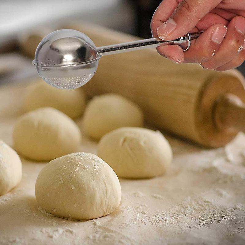 Flour Duster for Baking, Spring Handle One-handed Operation