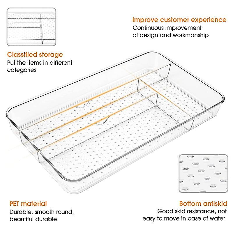Cutlery Tray Non-slip Drawer Storage Box for Storing Kitchen Utensils