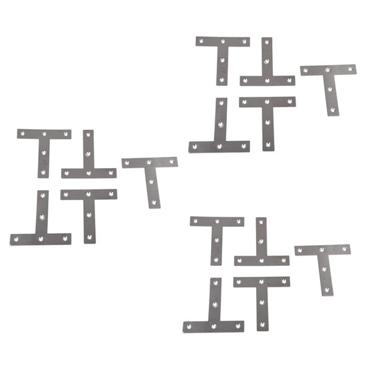 5pcs Angle Plate Corner Brace Flat T Shape Repair Bracket 80mm X 80mm