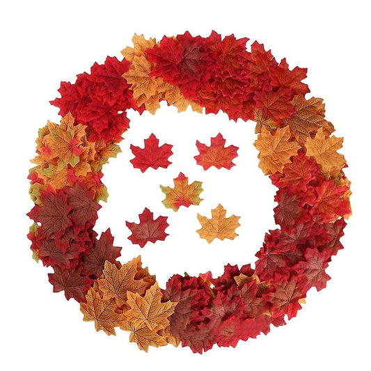 Artificial Maple Leaf Simulation Decoration Silk Maple Leaf Fake